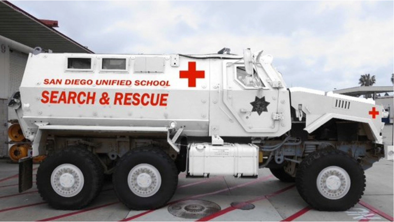Illustration for article titled A School District Bought An 18-Ton MRAP Because The World Is Insane
